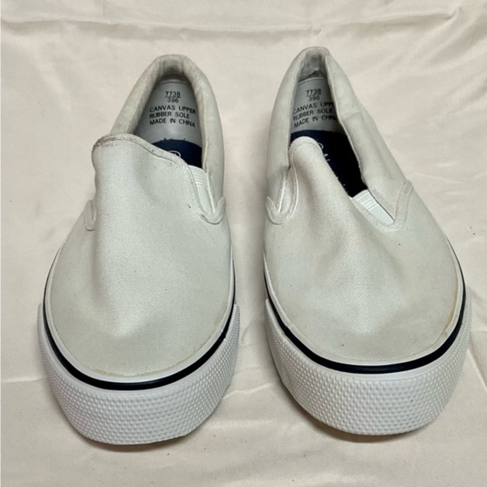 Newports White Slip On Shoes